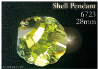 Shell Pendant 6723 28mm  クリスタルエフェクト//ヘアアクセサリー･リトルムーン